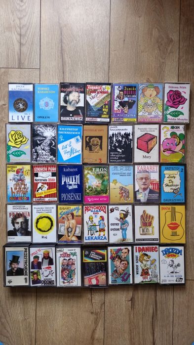 Kasety audio.  Kabarety i kawały. 35 sztuk