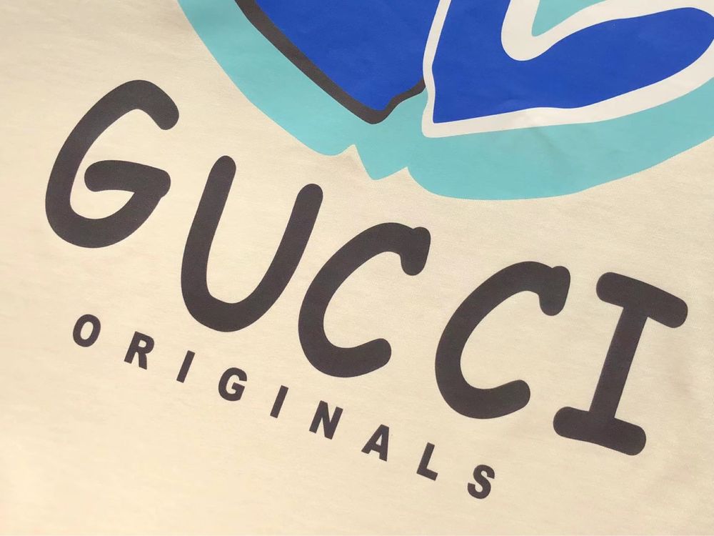Koszulka Gucci GG x Adidas Biała/Czarna Luksusowa