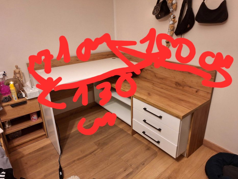 Biurko narożne stan bardzo dobry