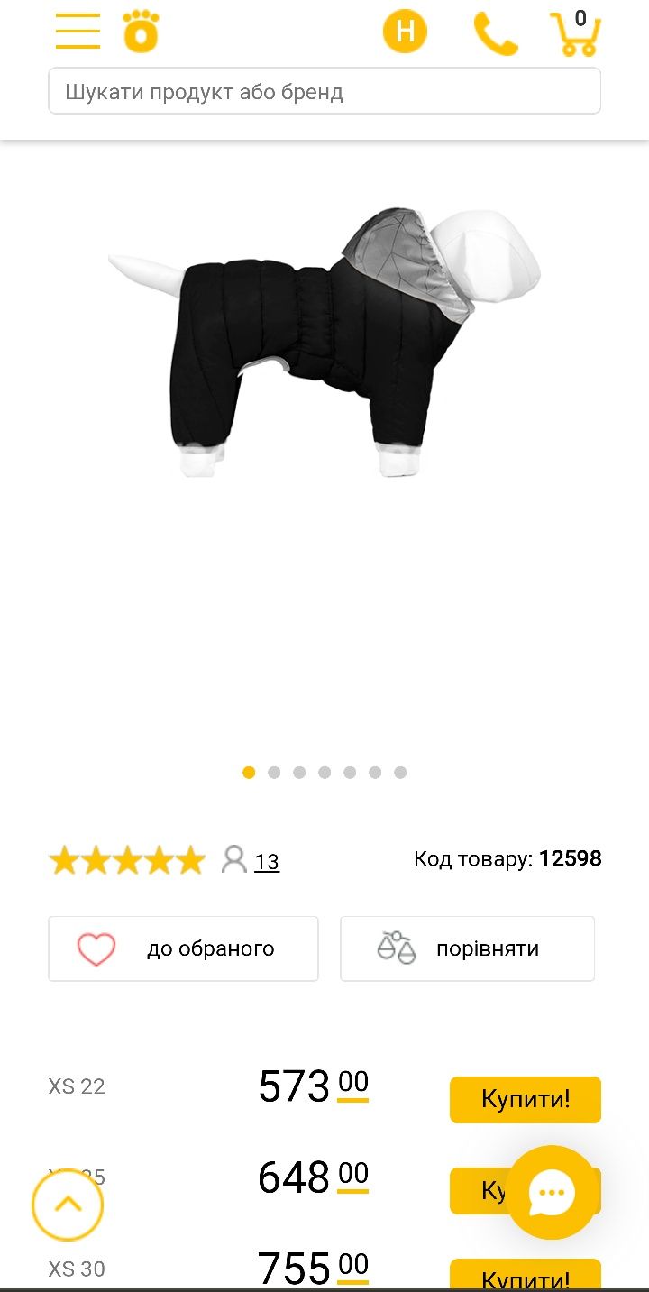 Одяг для собак XS