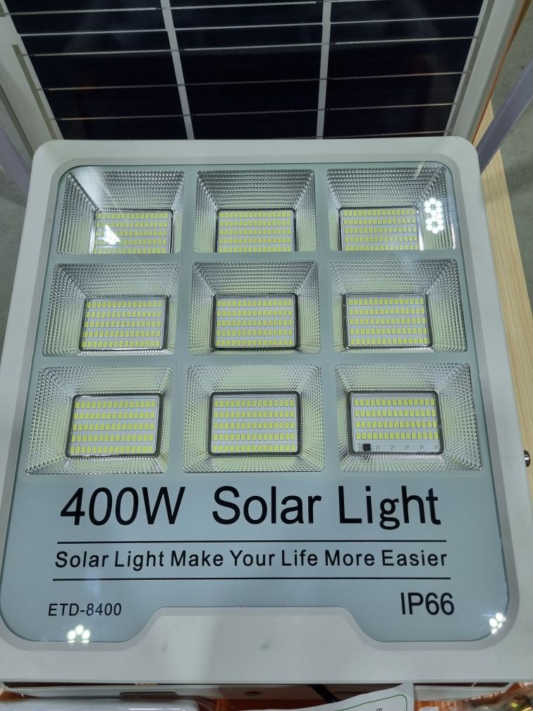 Lampa solarna VÖGLER GmBh 400W, neutral ,sensor zmierzchu,  SMD