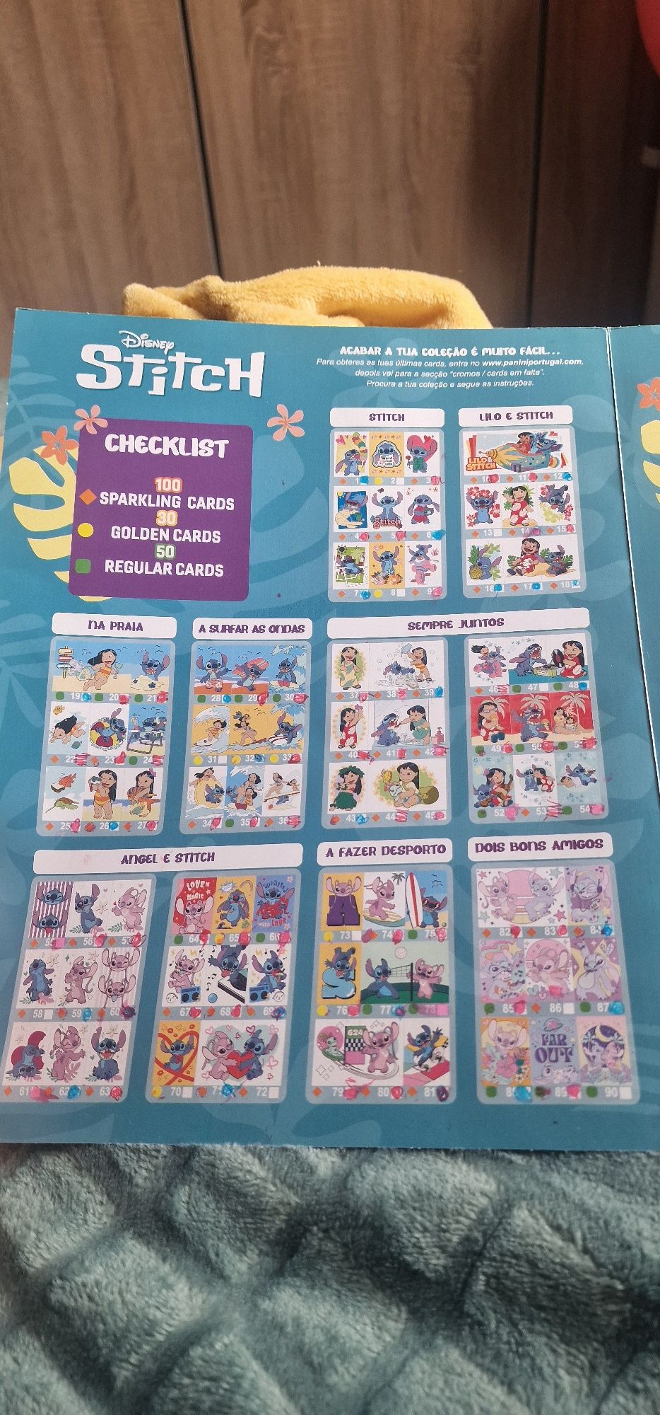 Cartas Stitch trocas