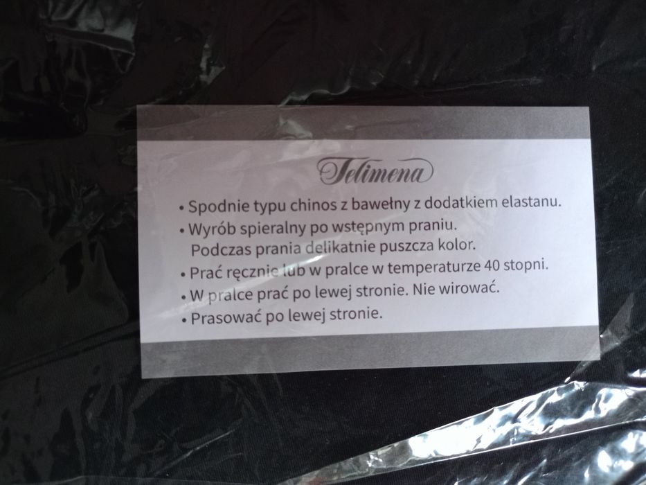 Spodnie męskie chinos marki Telimena XL