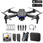 Дрон з камерою E99 Pro Gravity Max Black Міні дрон з 4K HD WiFi FPV