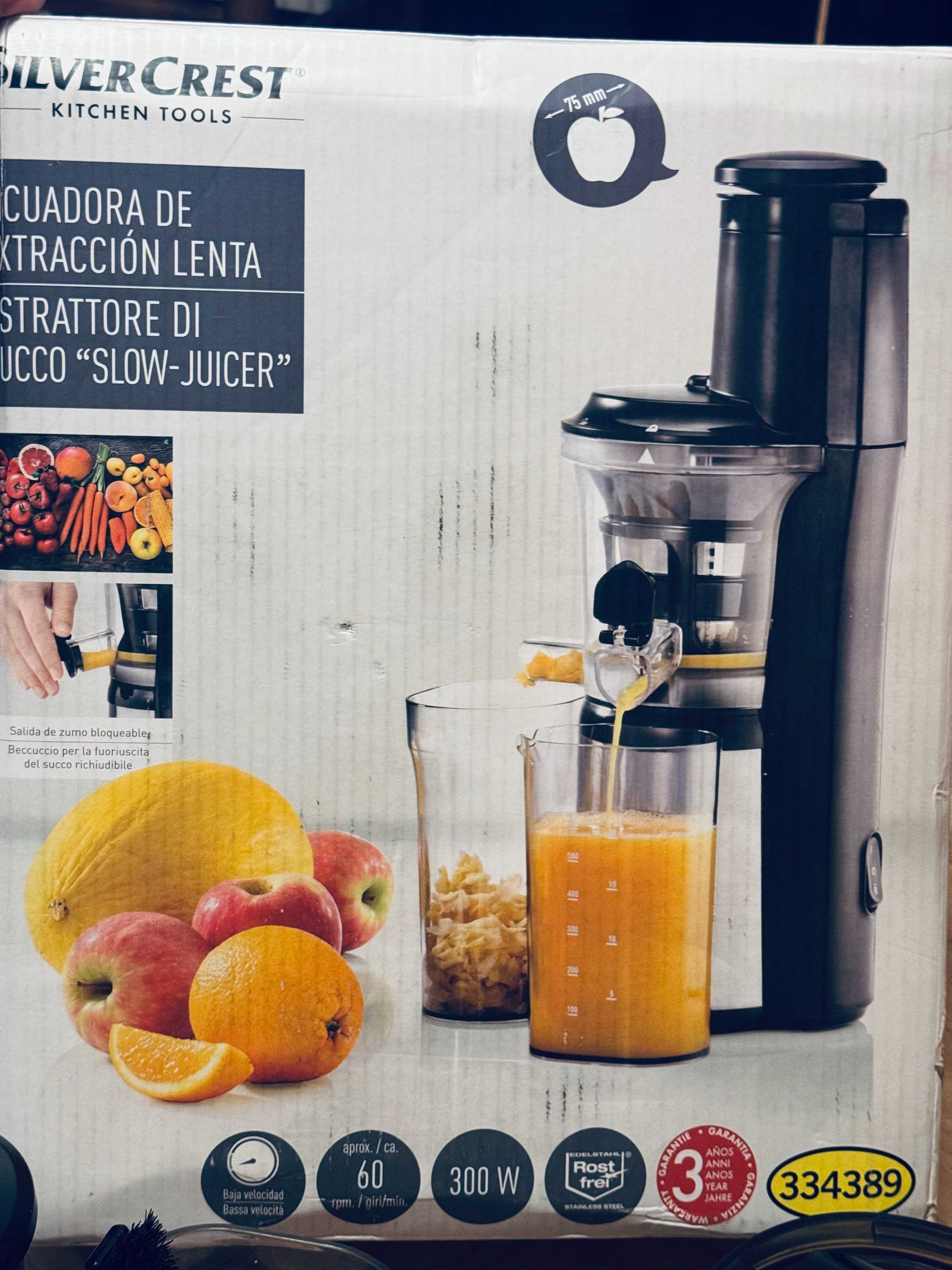 Wyciskarka wolnoobrotowa SILVERCREST KITCHEN LIDL 300W 100% Sprawna