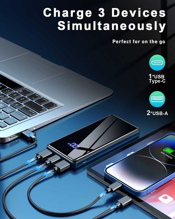 PowerBank, 22,5W, 20000 mAh, USB-C Lazci JM2 spp30