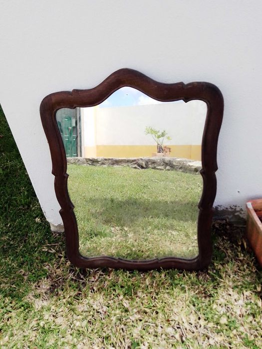 Espelho Biselado Antigo - Moldura original