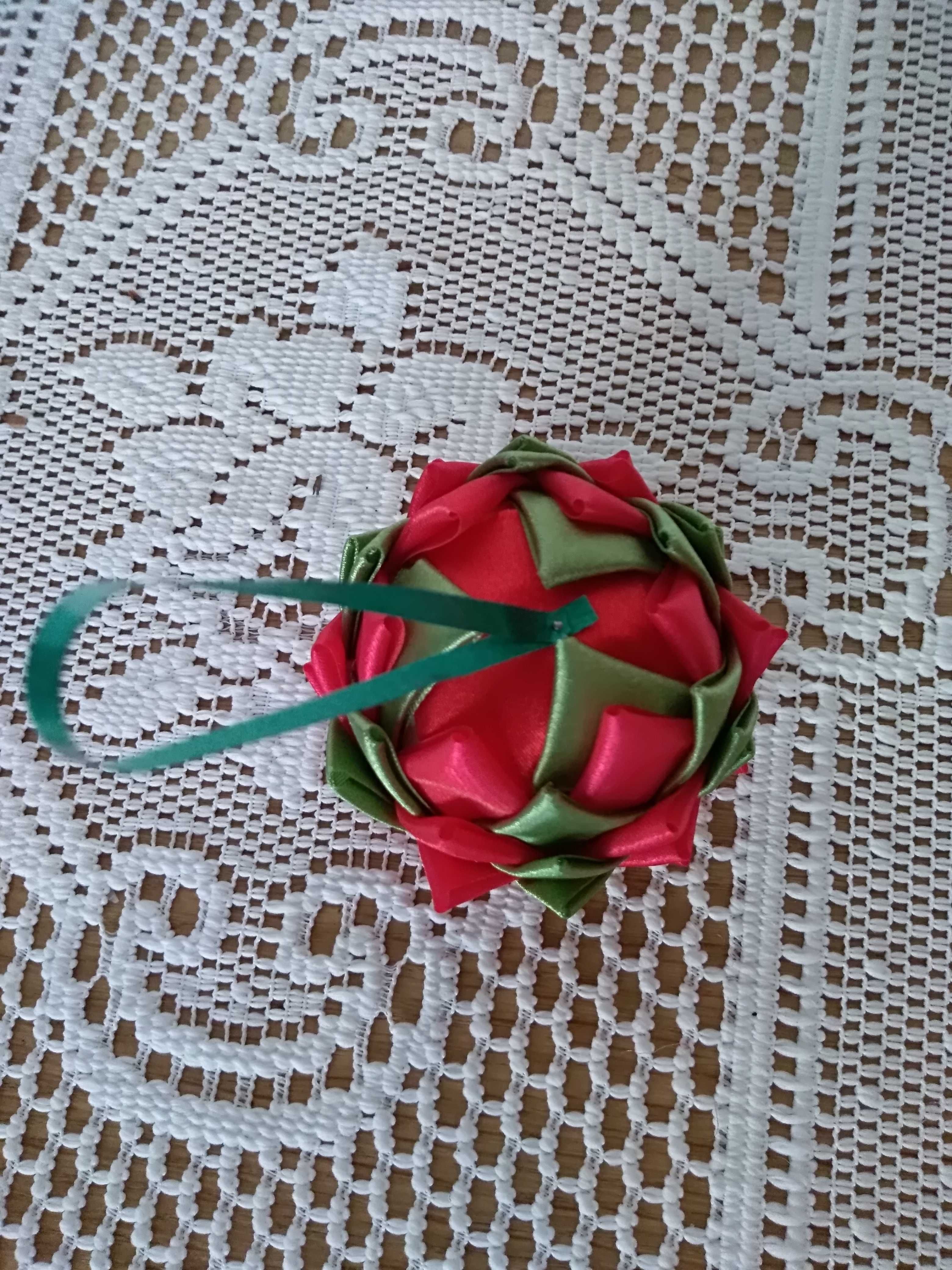 Jajko wielkanocne ze wstążki karczoch 6 cm