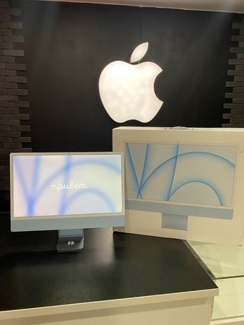 Apple iMac 24 M1 8GPU 256 gb Blue MGPK3 НОВЫЙ: open-box