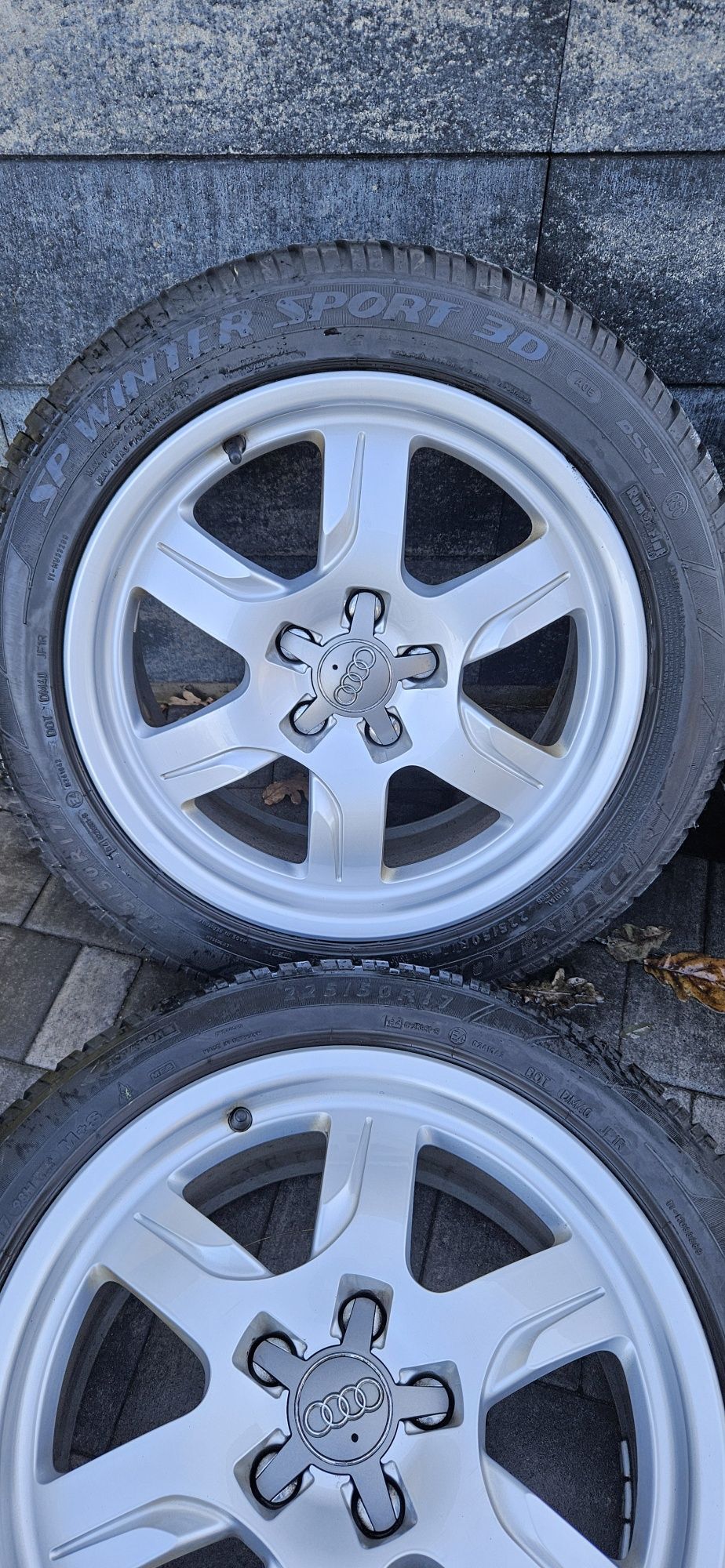 Alufelgi koła zimowe audi A5 8T0 7,5x17 5x112 et 28 225/50r17 dunlop