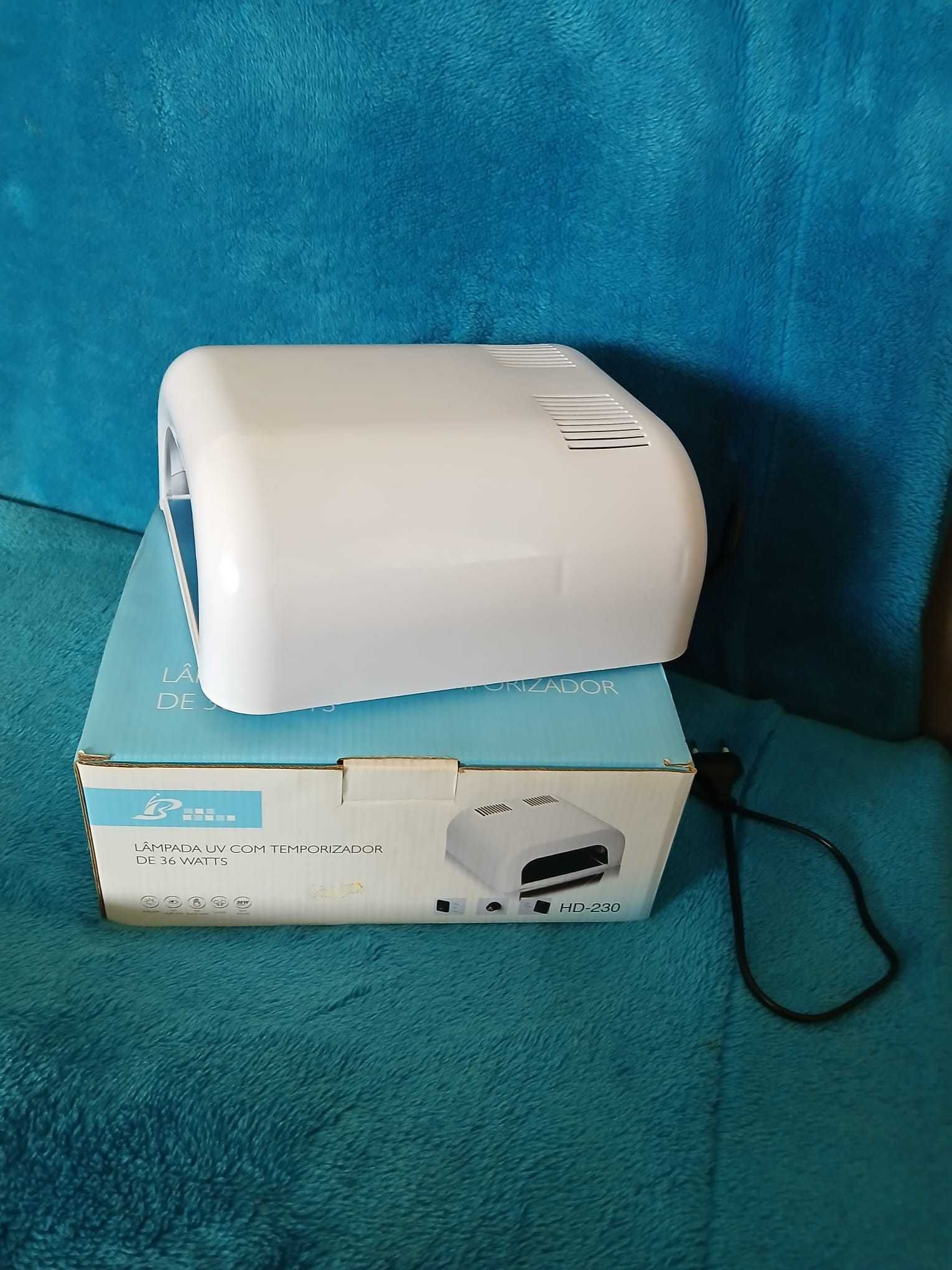 Catalisador de Unhas - Lâmpada UV com Temporizador de 36 Watts
