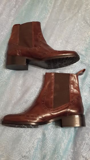 новые итальянские кожаные ботинки челси натуральная кожа разм34-35