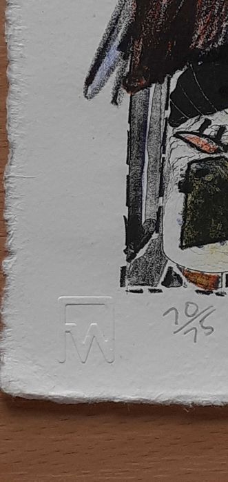 Litografia oryginalna z 1975 roku Tom Dineen