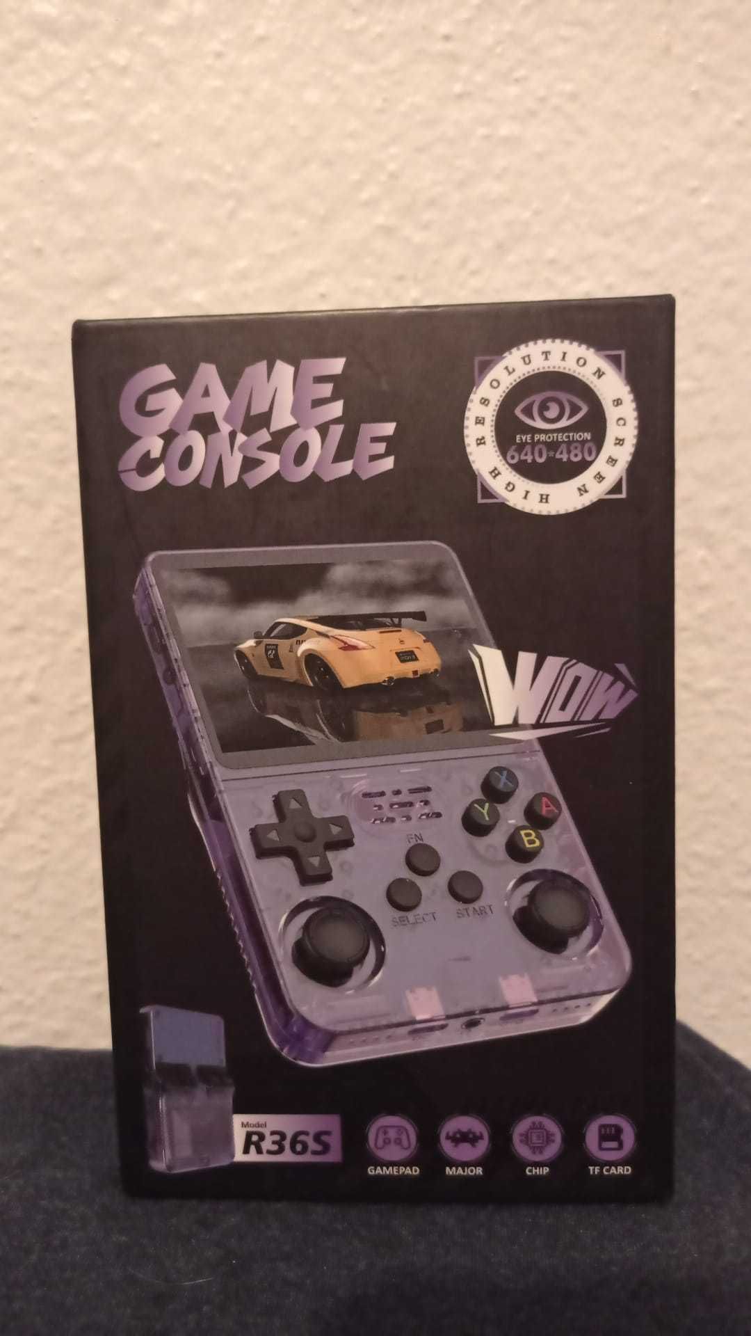 Consola Portátil Retrô R36 - Roxo - Nova!!