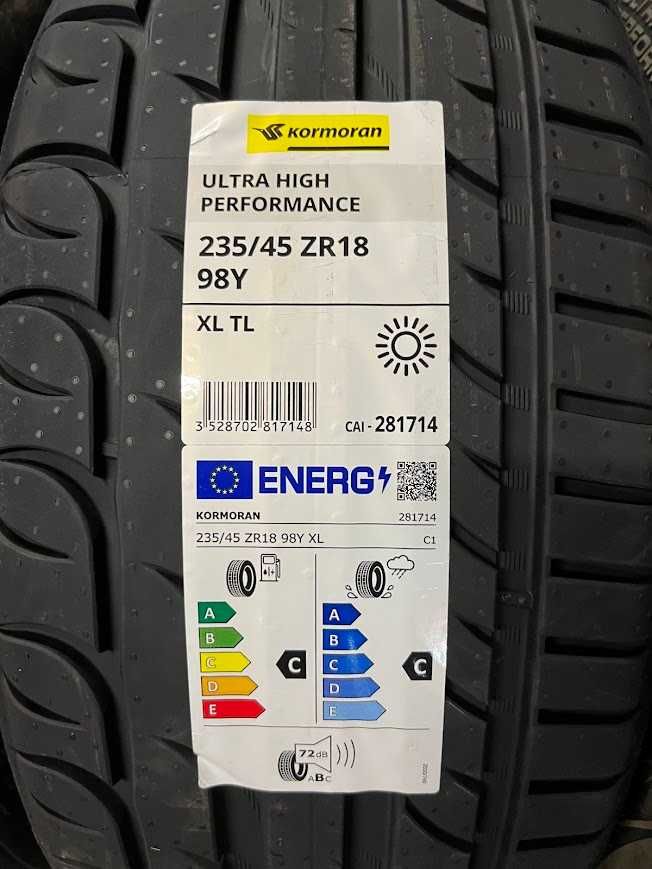 235/45R18 Kormoran UHP cztery nowe opony letnie 2025r