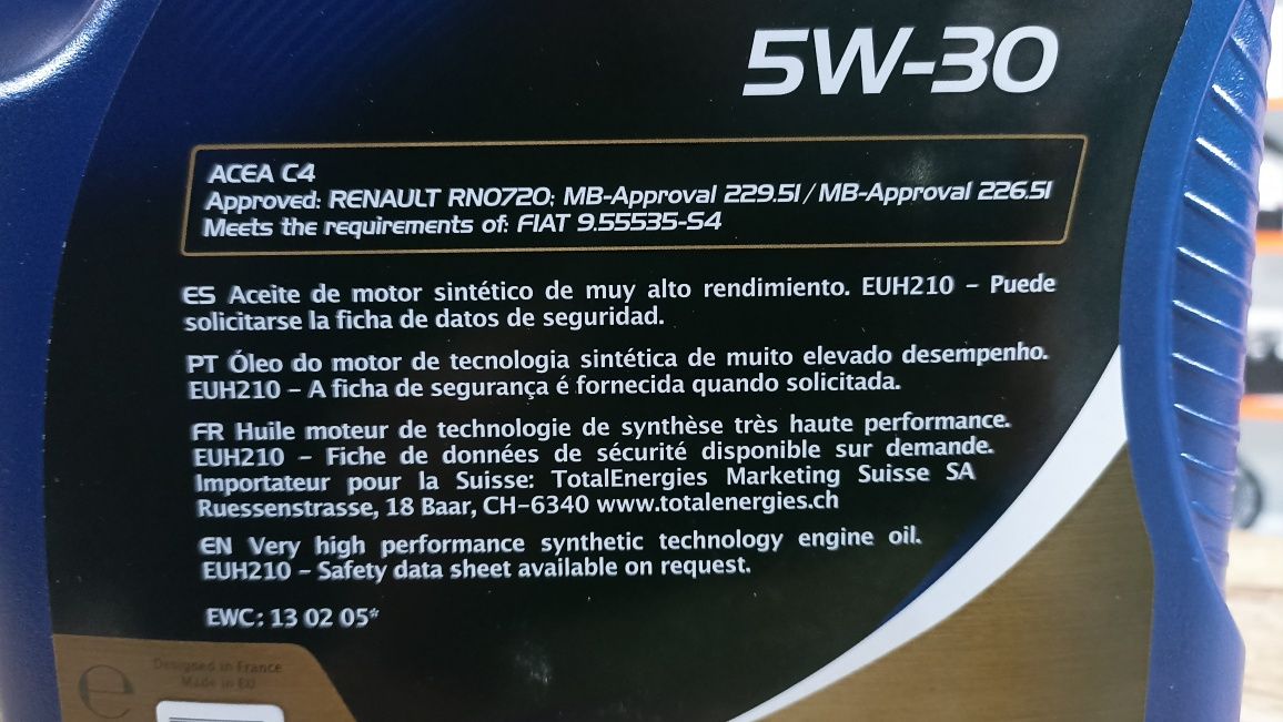 **Promoção** Óleo Elf Evolution 5w30 full-tech FE