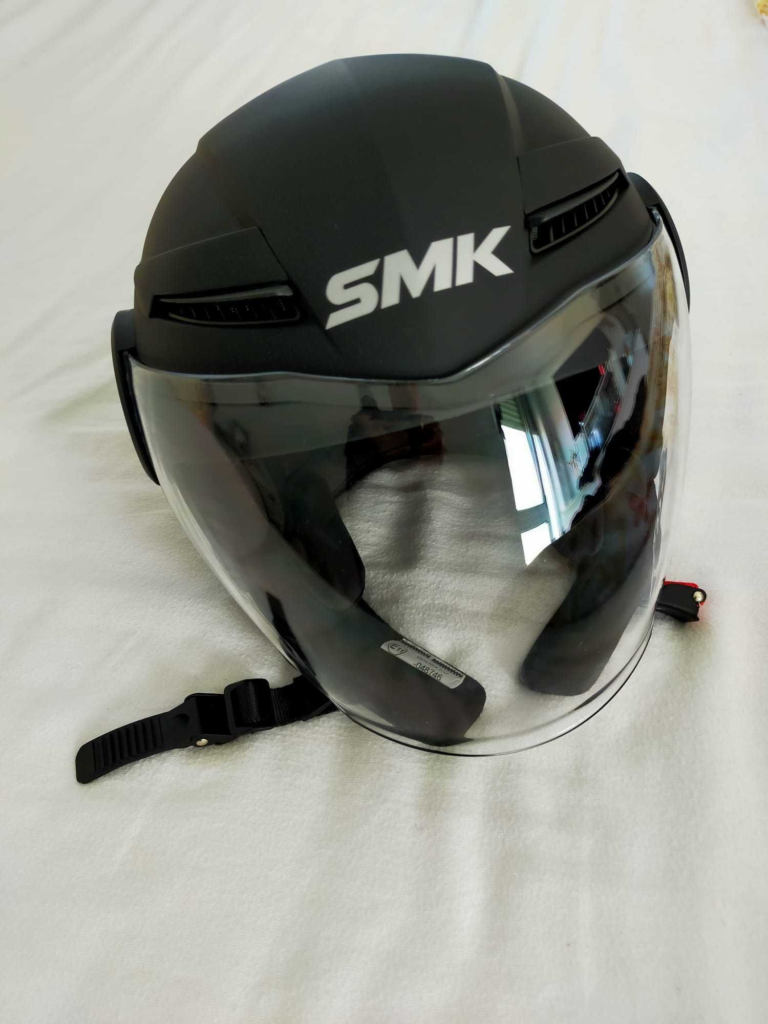 Capacete aberto SMK tamanho XL novo