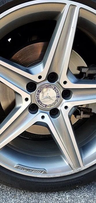 Tampão central Mercedes azul NOVO