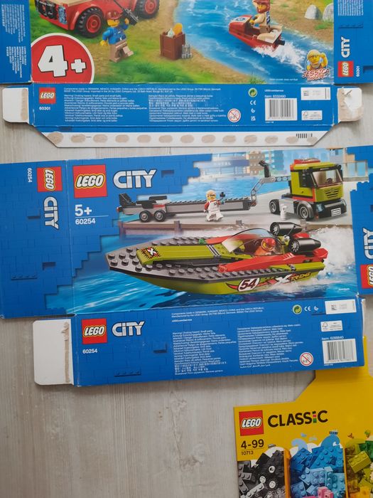 7 x karton pudełko lego city