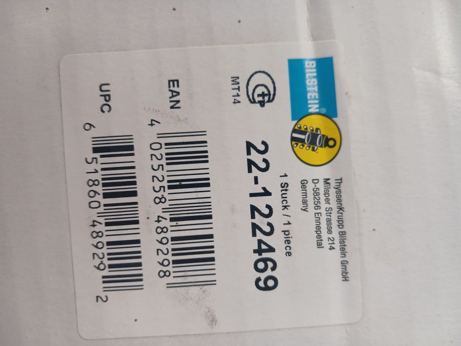 Амортизатор підвіски передній  BILSTEIN  22122469  2шт
