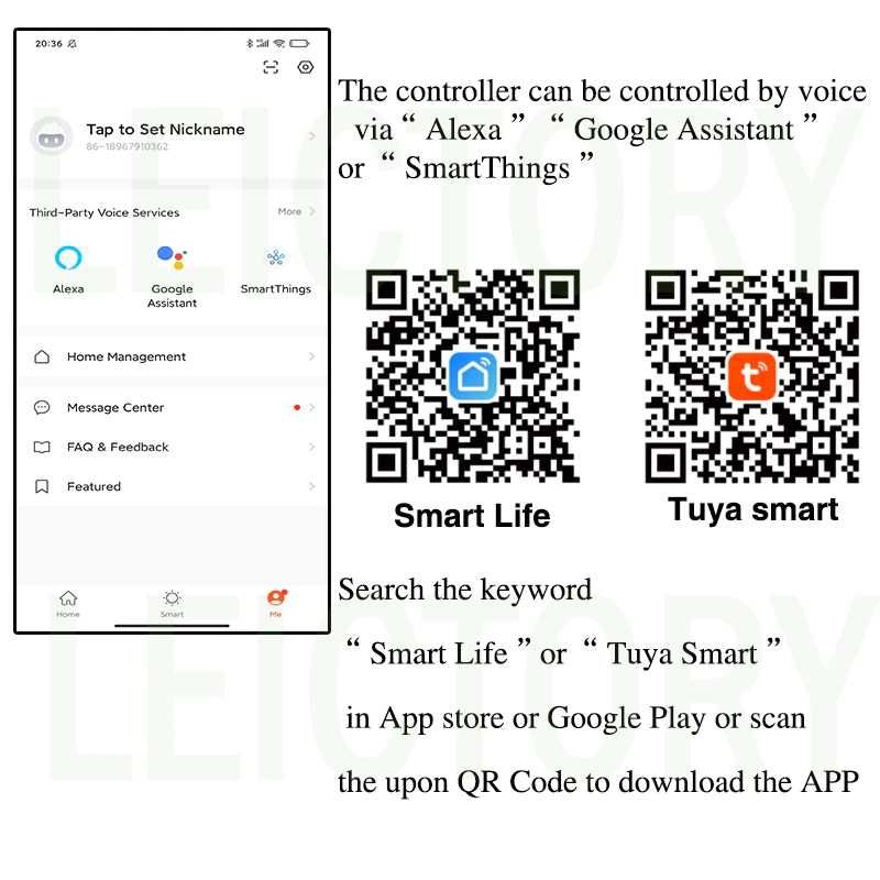 Rega Smart de irrigação 6 e 8 canais inteligente android e ios