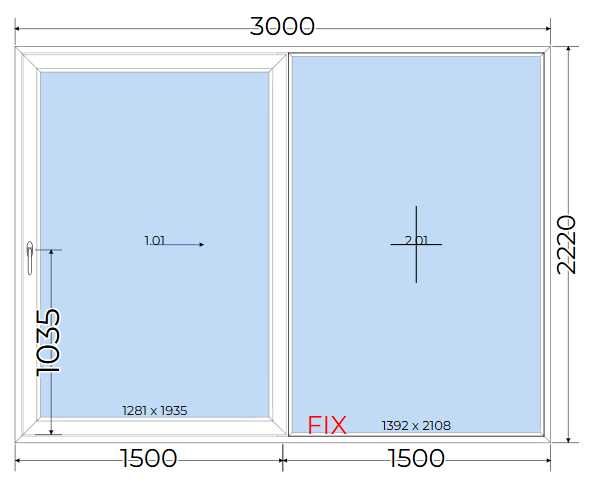Okno PCV 300 x 222 cm przesuwne Smart Slide taras balkon DUŻY WYBÓR!