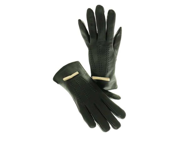 Rękawiczki damskie skórzane czarne XL skóra naturalna PL produkt