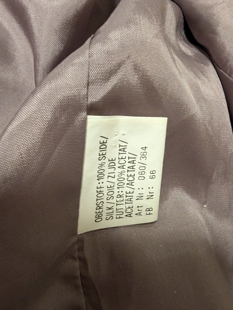 Marynarka męska 100% jedwab naturalny L-XL 52-54 - wymiary na zdjęciac