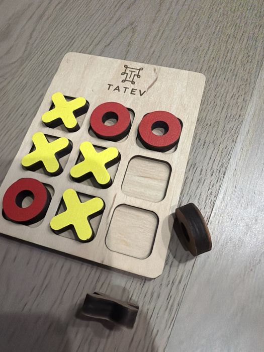 Хрестики нулики деревʼяні