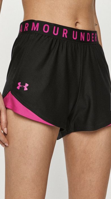 Under Armour Szorty damskie z aplikacją medium waist spodenki