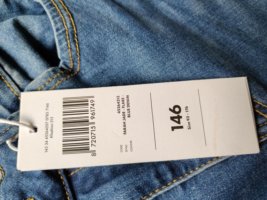 Spodnie jeansowe Flare r.146 Blue Ridge