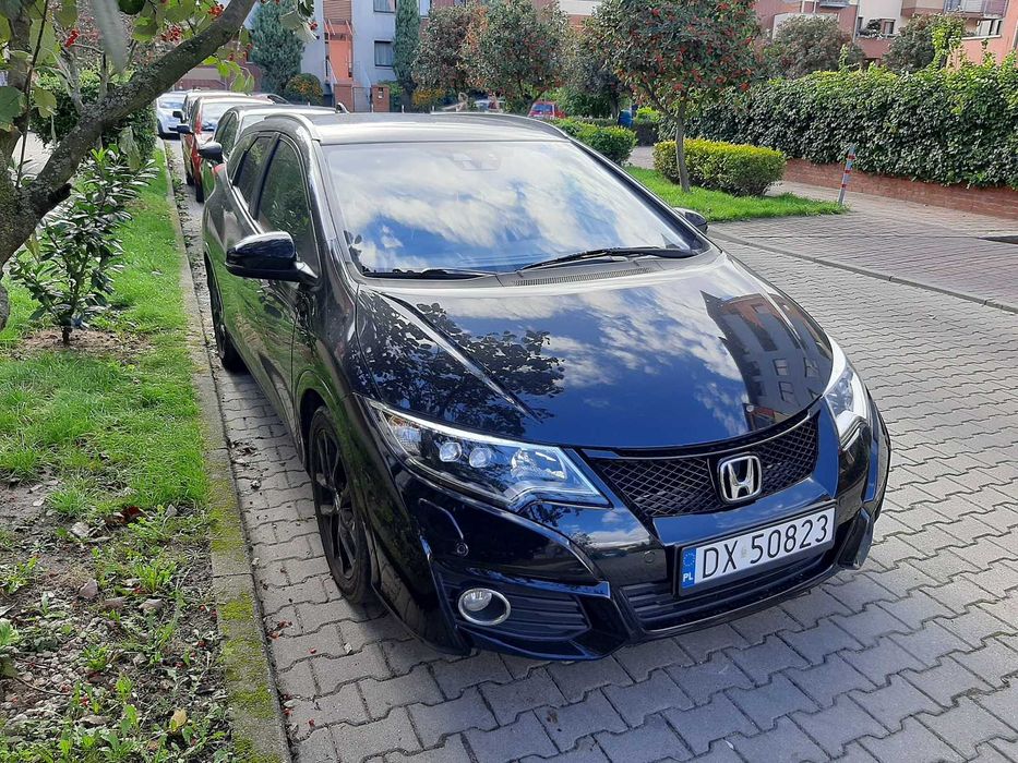 CZARNA Honda CIVIC Tourer, polift 2016r. zadbana,bez nakładów-do jazdy