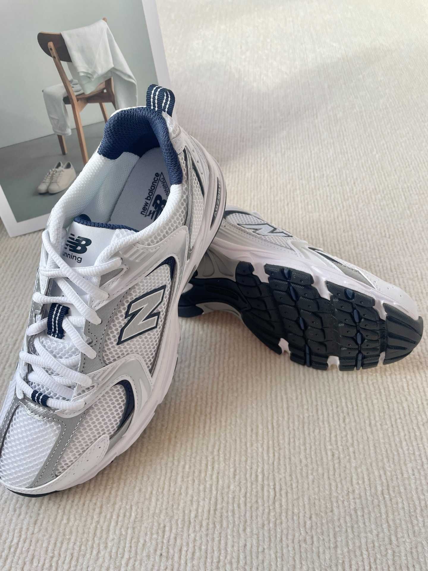 buty New Balance530_WhiteSilverNavy R.38
