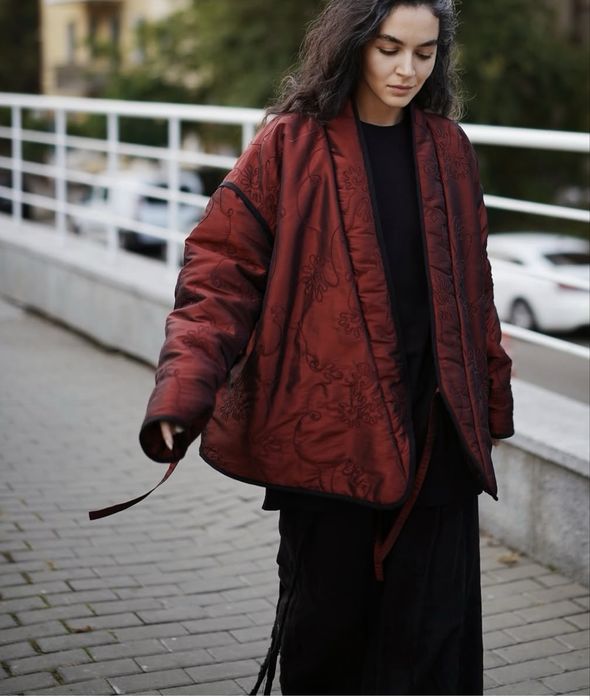 Дизайнерська куртка кімоно двухстороння