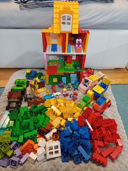 Klocki Lego Duplo, domek, duży zestaw klocków