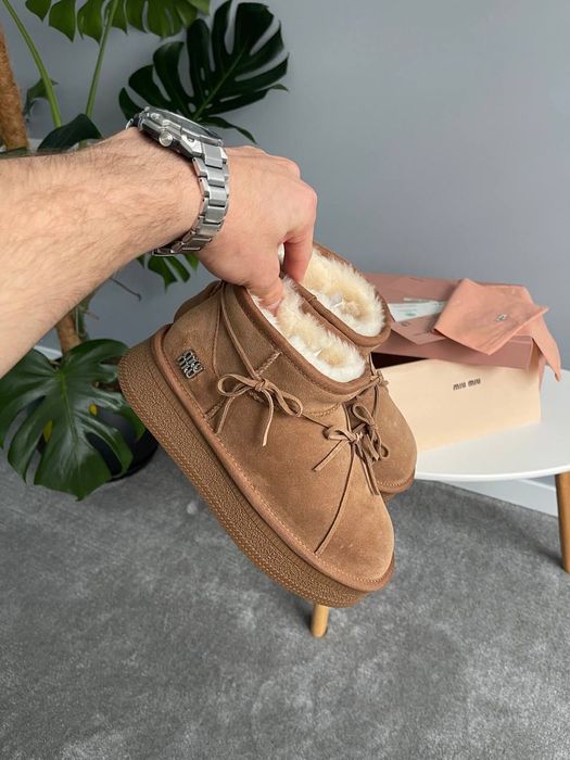 ФАВОРИТ! MIU MIU Winter Boot Chestnut 36 37 38 39 40 41 бути зимові