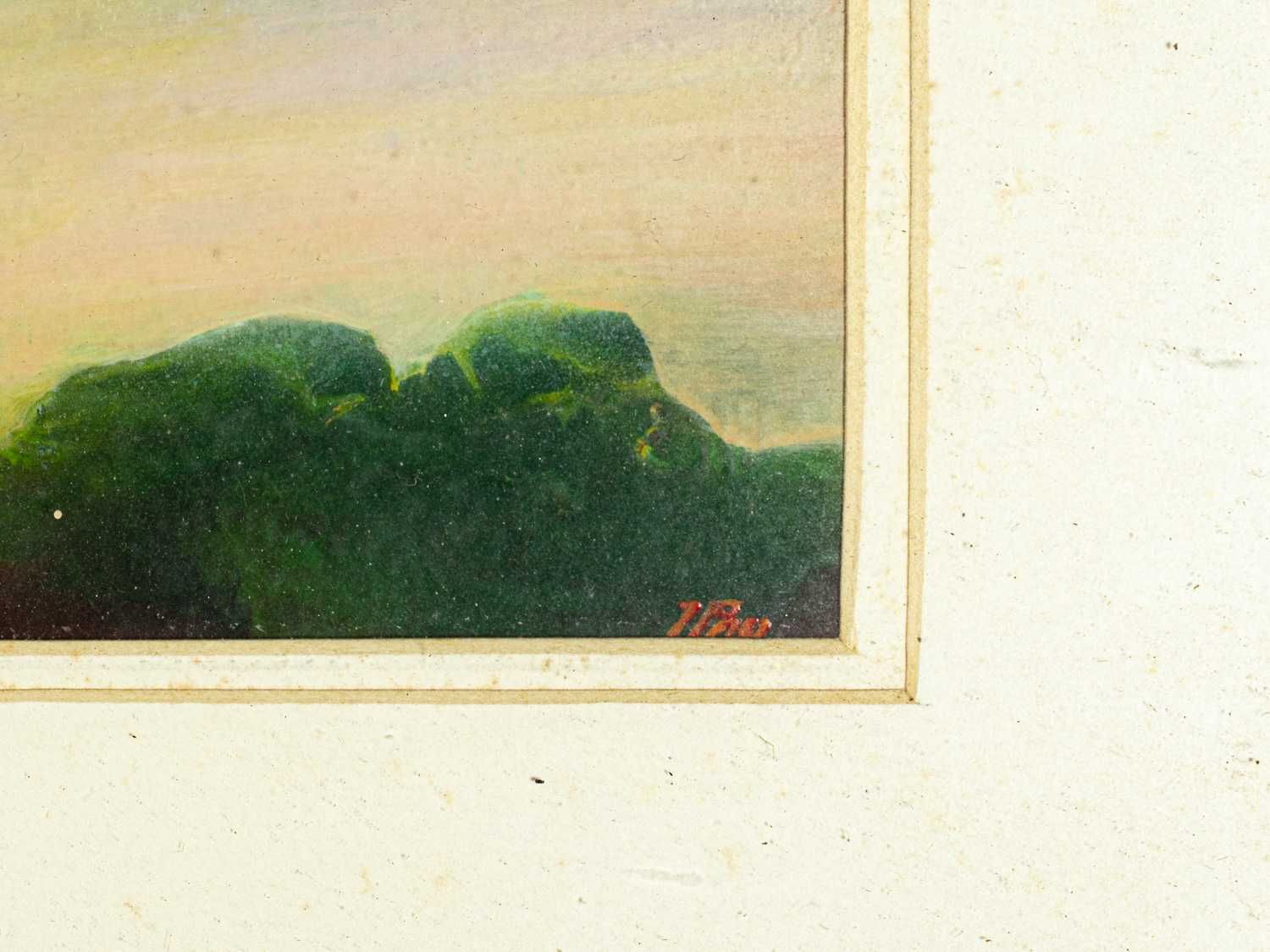 Pintura abstrata vista panorâmica J Paes | século XX