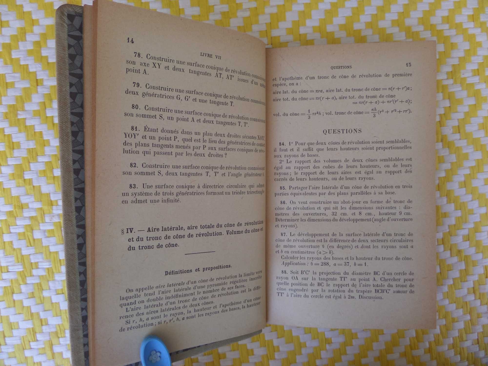 EXERCIDES DE GEOMÉTRIE
(Septiéme Livre)
Par Th. Caronnet