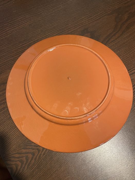 Prato grande em barro