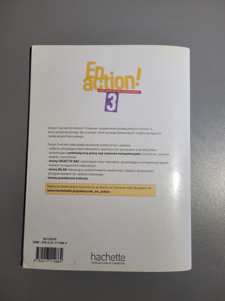Zeszyt ćwiczeń En action! 3