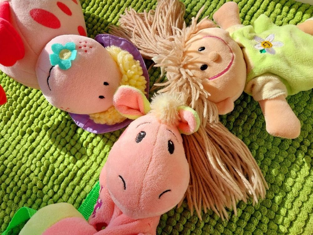 Подарочный набор плюшевых мягких игрушек Девочка и её друзья