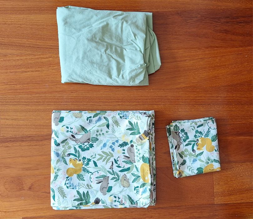 2 conjuntos lençóis berço Ikea