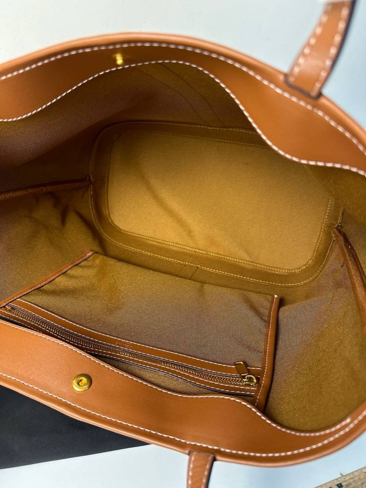 Torebka damska shopperka brąnzowa na laptopa shopper