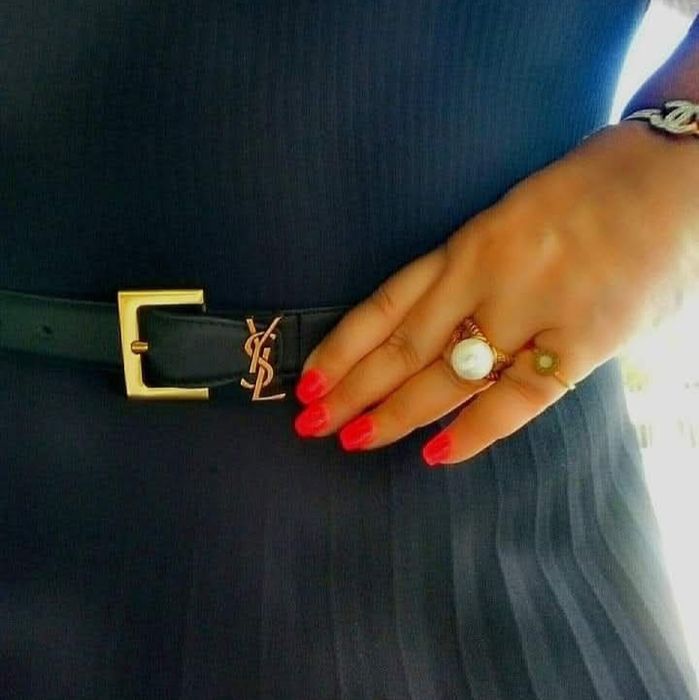 Cinto preto da  YSL novo