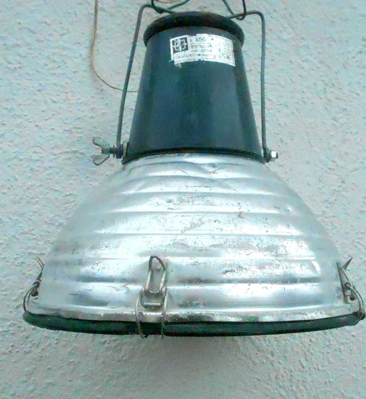 Lampa przemysłowa , garaż,warsztat,  hala, z osłoną, żarówka 500W E40