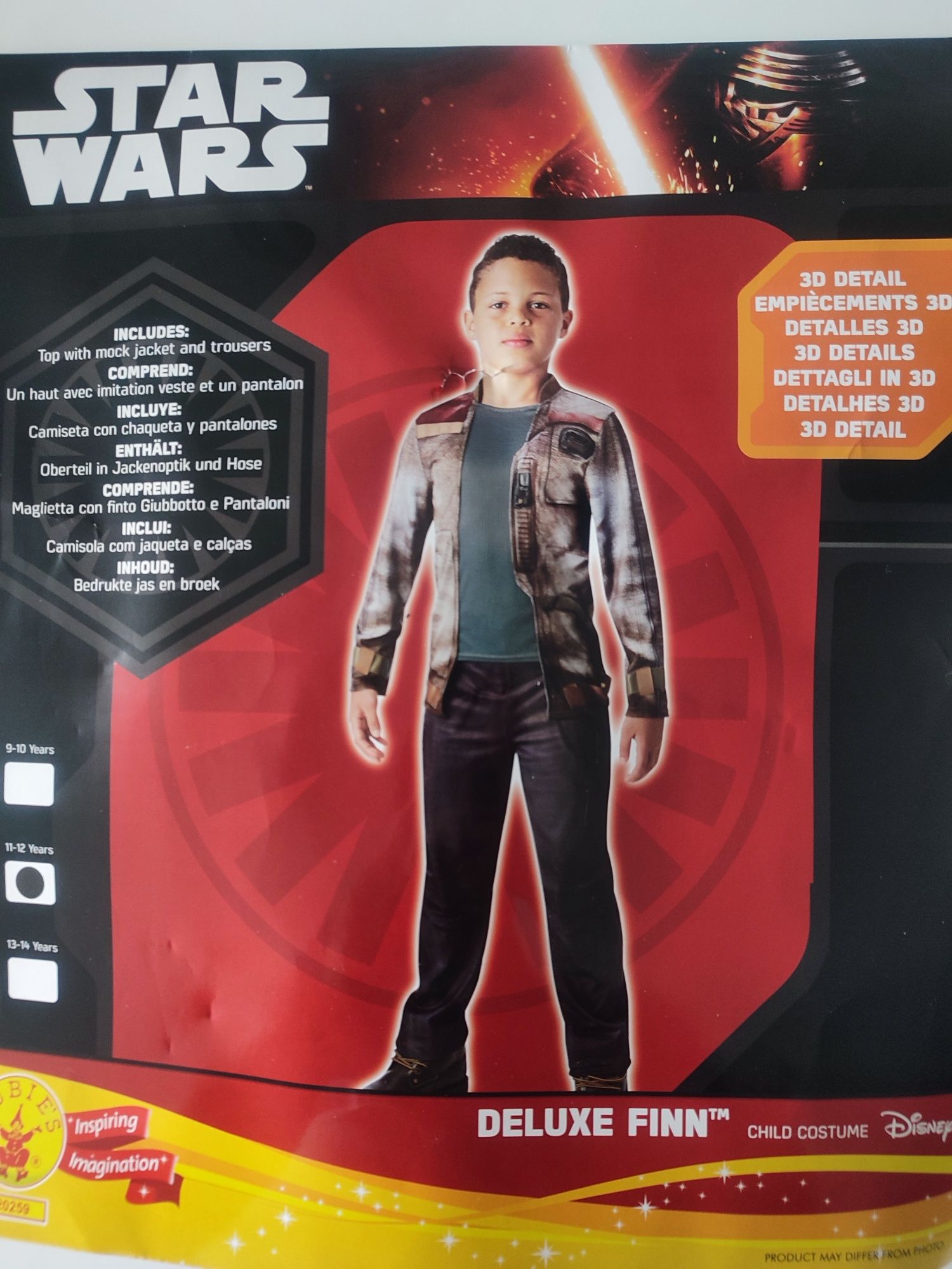 Strój kostium Star Wars Gwiezdne Wojny Finn 11-12 lat
