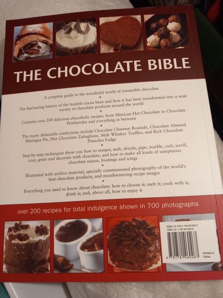 Książka kucharska przepisy z czekolady !