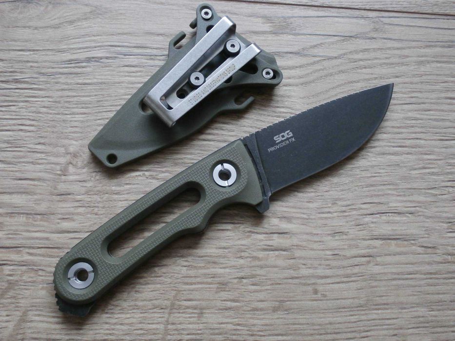 Тактичний похідний ніж SOG Provider FX (Stonewashed) 20 см, в ножнах