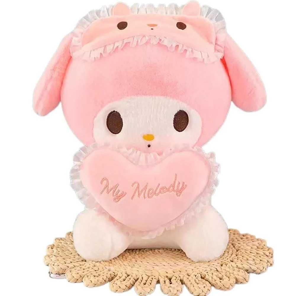 Мягкая игрушка Зайчик с сердечком My Melody, 35 см, плюшевая игрушка