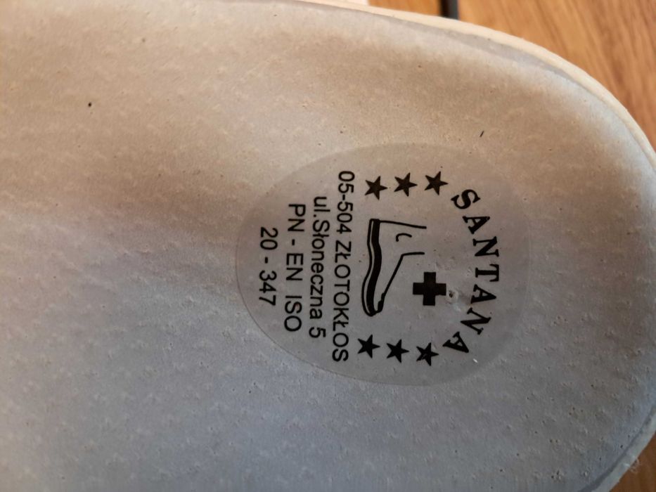 Buty damskie białe skórzane zdrowotne medyczne roz. 39